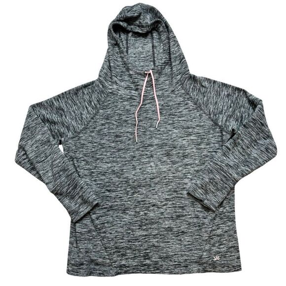 Ladies Lukka Brand Black and White Hoodie with‎ Pink Detail Size Medium - Picture 2 of 11
